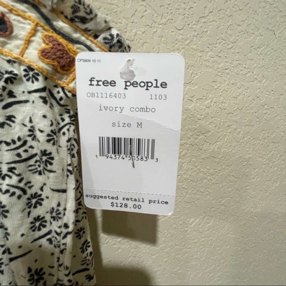 NWT Free People Boarderline Tank Linen Blend Dress - Picture 9 of 10